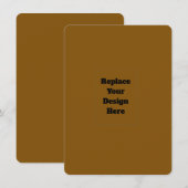 Carte Conseil Créez Votre Propre Brun (Devant / Derrière)
