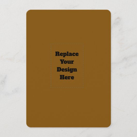 Carte Conseil Créez Votre Propre Brun (Devant)