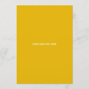 Carte Conseil Créez Votre Propre Conception Personnalisée Jaune