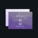 Carte Conseil Créez votre propre Ombre d'aquarelle violette<br><div class="desc">Créez votre propre carte de conseil Ombre couleur violet personnalisé Visitez notre boutique pour obtenir plus de coordination mariage et événements spéciaux,  décors et faveurs!</div>