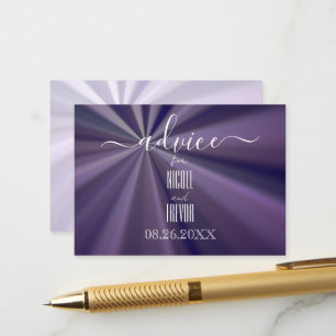 Carte Conseil Créez votre propre Sunburst Purple Gras