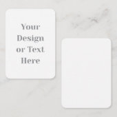 Carte Conseil Customizable Your Design or Text Here Personalized (Devant / Derrière)