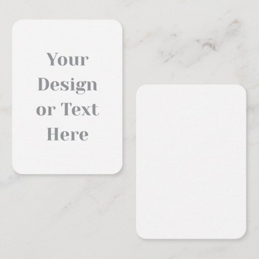 Carte Conseil Customizable Your Design or Text Here Personalized (Devant / Derrière)
