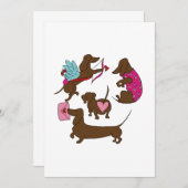 CARTE CONSEIL DACHSHUNDS CUPID (Devant / Derrière)
