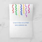 Carte Conseil d'anniversaire de l'oie (Intérieur)