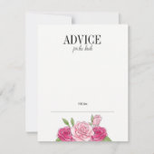 Carte conseil de Fête des mariées Roses Roses Rose (Devant)