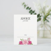 Carte conseil de Fête des mariées Roses Roses Rose (Debout devant)