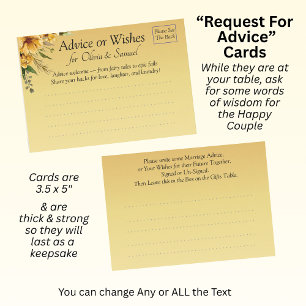 Carte Conseil Demande de conseils de mariage -