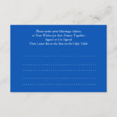 Carte Conseil Demande de conseils sur le mariage - (Dos)