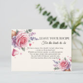Carte Conseil Demande de recette de glace pour la mariée (Debout devant)