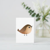 Carte Conseil Dessin d'Oiseau de Bruant (Debout devant)