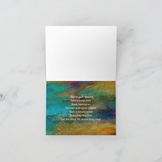 Carte Conseil d'un Buffalo (Intérieur)