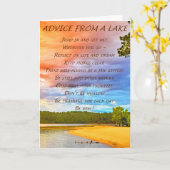 Carte Conseil D'Un Lac (Fleur jaune)