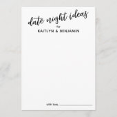 Carte Conseil Écriture manuscrite simple Typographie Date Idées  (Devant)