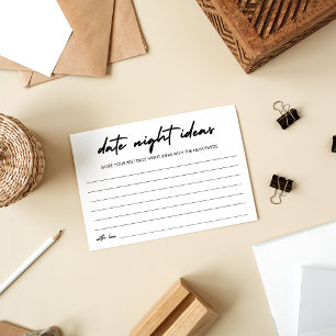 Carte Conseil Écriture Moderne Date Jar Date Nuit Idées