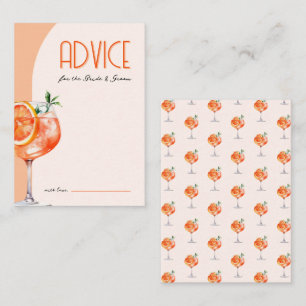 Carte Conseil Elegant Amour au Premier Spritz Baby Shower