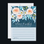 Carte Conseil Elégant Mariage floral bleu marine<br><div class="desc">Un service de massage en chambre,  un service de réveil par téléphone et un service de ménage quotidien sont disponibles sur demande.</div>