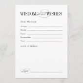 Carte Conseil Elegant Timeless Typography Graduate Advice (Devant)