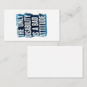 Carte Conseil Empowerment Through Positivity / Empoderamento Atr (Devant / Derrière)