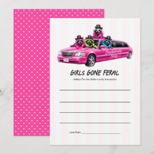Carte Conseil Enterrement de Vie de Jeune Fille Drôle de Raton L