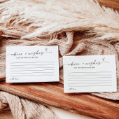 Carte conseil et souhaits de Fête des mariées, min