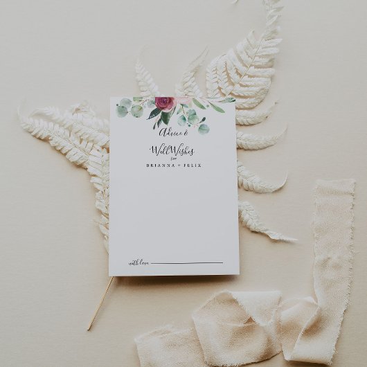 Carte Conseil Eucalyptus Floral Mariage contemporain