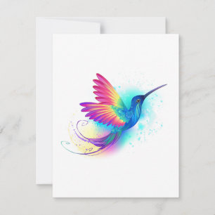 Carte Conseil Exotic Rainbow Hummingbird