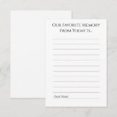 Carte Conseil Favorite Memory From Today Advice Card (Devant / Derrière)