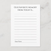 Carte Conseil Favorite Memory From Today Advice Card (Devant)