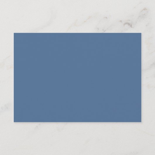 Carte Conseil Fête des mariées à fleurs bleu foncé (Dos)