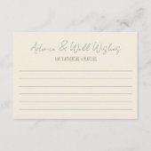 Carte Conseil Fête des mariées de script de script de griffes à  (Devant)