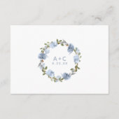 Carte Conseil Fête des mariées mariage Dusty bleu gris aquarelle (Dos)