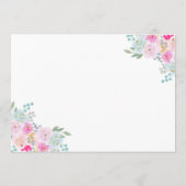 Carte Conseil Fête des mariées Rustic Rose Pluie Boots & Flowers (Dos)