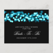 Carte conseil Fête des mariées Turquoise Hollywood (Dos)