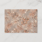 Carte Conseil Feuille Monstera Brown verte (Dos)