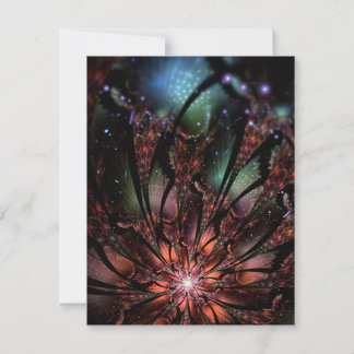 Carte Conseil Fleur imaginaire fractale douce et tendresse