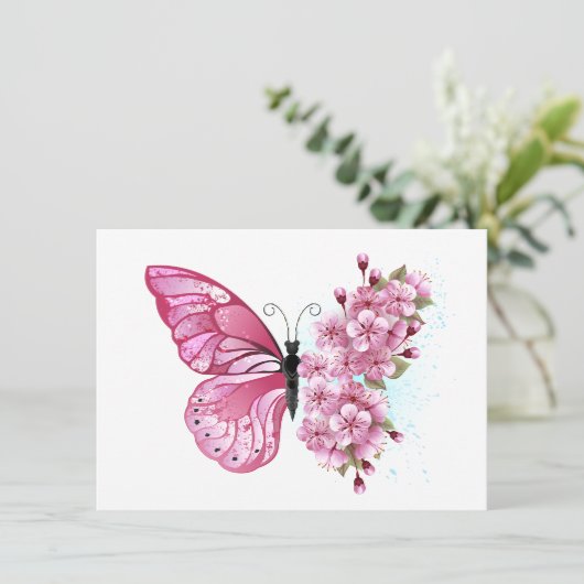 Carte Conseil Flower Butterfly (Debout devant)