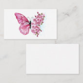 Carte Conseil Flower Butterfly (Devant / Derrière)