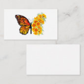 Carte Conseil Flower Butterfly with Yellow California Poppy (Devant / Derrière)