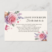 Carte Conseil Glace Mariage demande de recette pour la mariée (Devant)