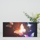Carte Conseil Glowing Night Butterflies (Debout devant)