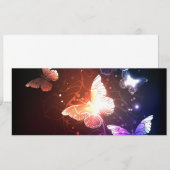 Carte Conseil Glowing Night Butterflies (Devant / Derrière)