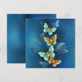 Carte Conseil Golden butterflies (Devant / Derrière)