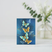 Carte Conseil Golden butterflies (Debout devant)