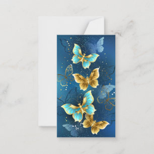Carte Conseil Golden butterflies