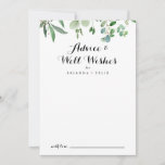 Carte Conseil Green Eucalyptus Botanique Mariage Bien Voués<br><div class="desc">Cette carte de conseil verte à l'eucalyptus botanique mariage de voeux est parfaite pour un mariage rustique. Le design est composé de beaux feuilles peints à la main et d'eucalyptus verts, assemblés en bouquets soignés pour agrémenter votre événement. Ces cartes sont parfaites pour un mariage, une douche nuptiale, un baby...</div>