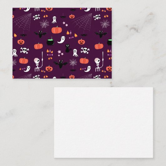 Carte Conseil Halloween (Devant / Derrière)