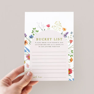 Carte Conseil Idée de liste de regroupement de Fêtes des mariées