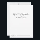 Carte Conseil Idyllique calligraphie Mariage Mots de sagesse<br><div class="desc">Cette calligraphie idyllique mariage de mots de sagesse carte conseil est parfait pour un mariage rustique. Le design sobre et élégant présente une typographie de script classique et sophistiquée en noir et blanc. Ces cartes sont parfaites pour un mariage, une douche nuptiale, un baby shower, une fête de remise de...</div>