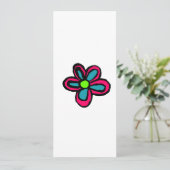 Carte Conseil Illustration de fleurs (Debout devant)